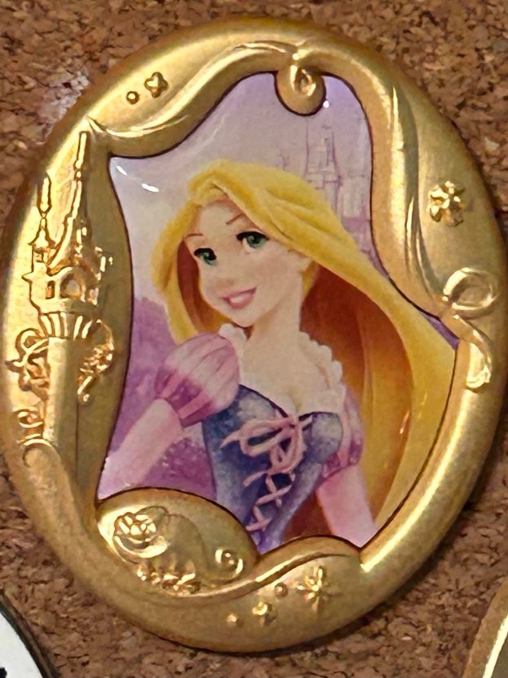Disney Princess Rapunzel gold pin